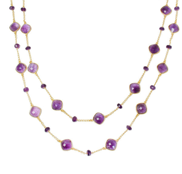 Gemstone Long Necklace