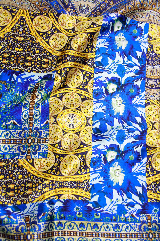 Silky Mixed Print Bandana
