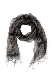 Henna Flowered Silk Scarf