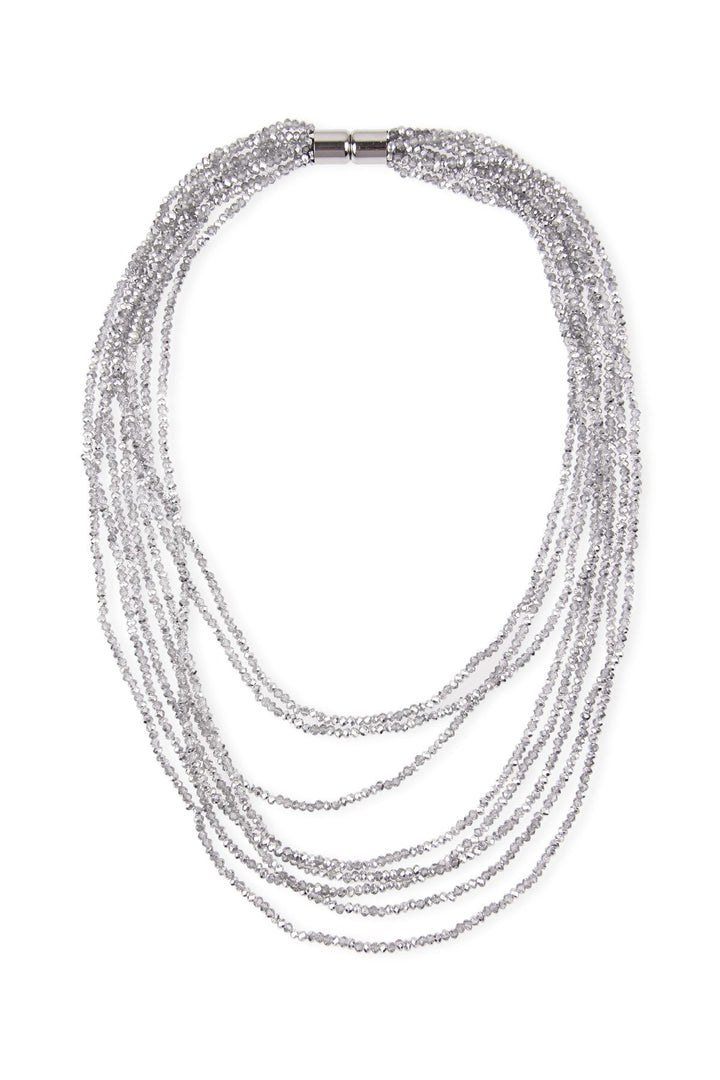 Multi Strand Short Crystal Necklace