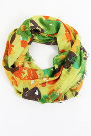 Okeefe Bright Floral Scarf