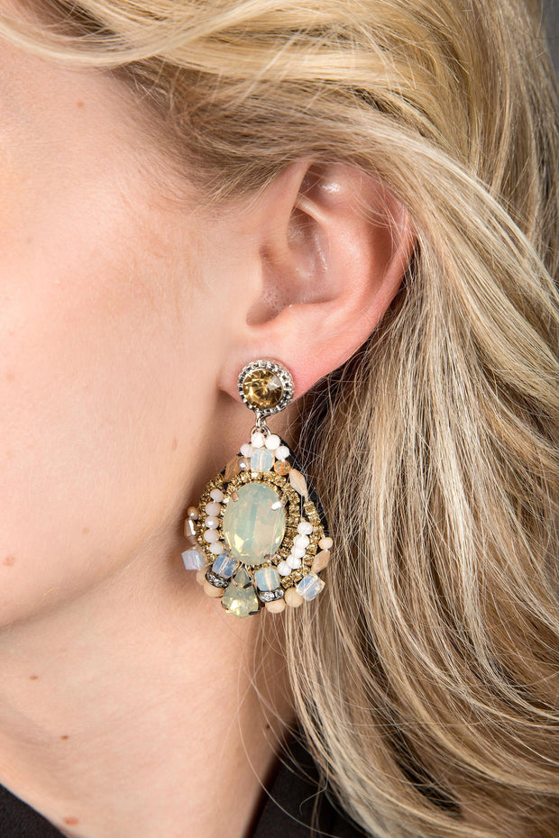 Jeweled Drop Earring