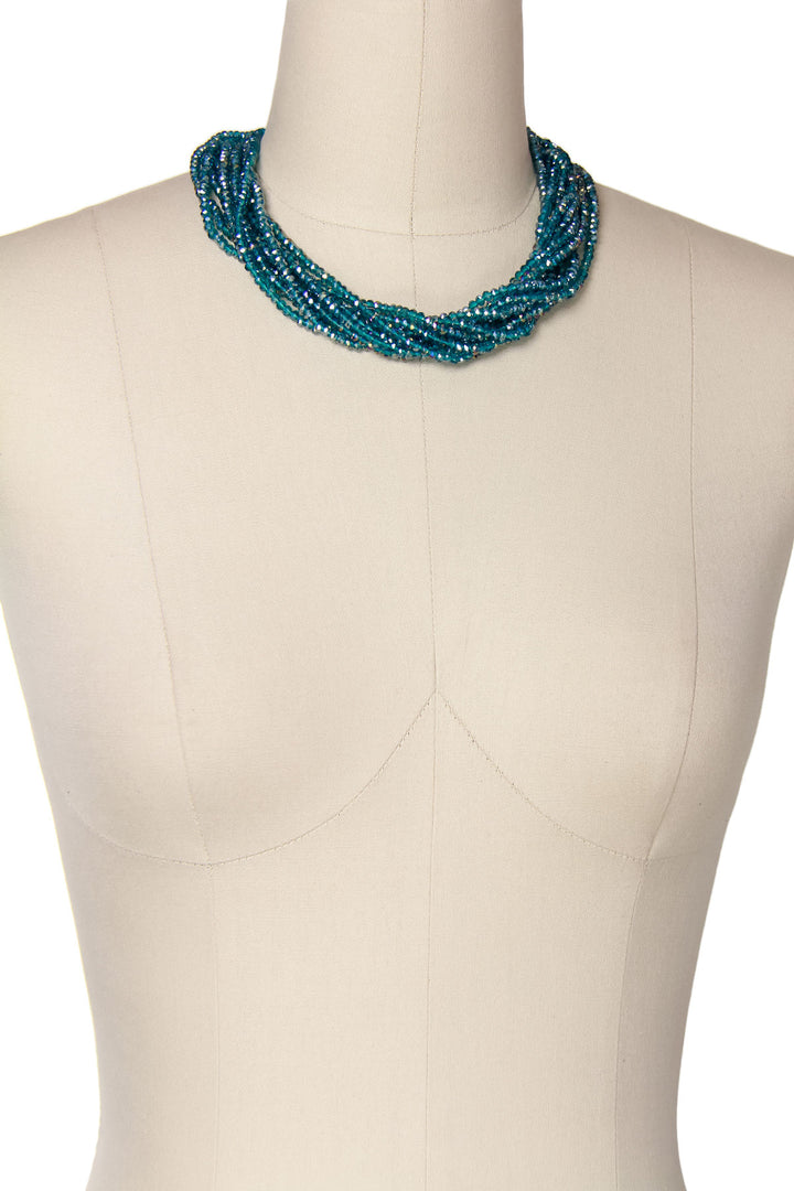 Multi Strand Crystal Necklace