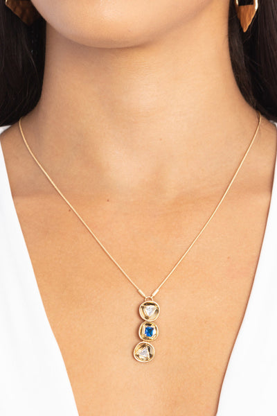 Divine Three Charm Pendant Necklace