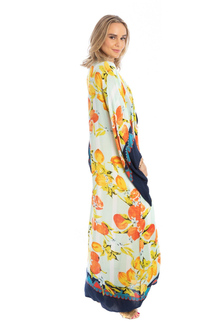 Citrus Motif Kimono