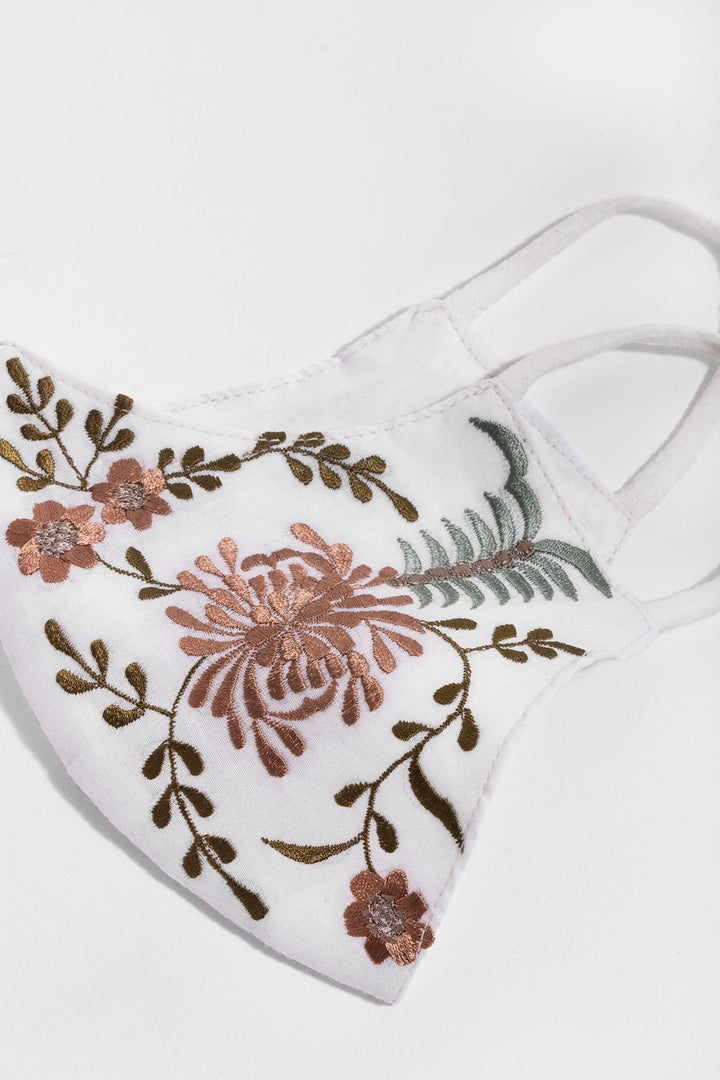 Primavera Embroidered Face Mask