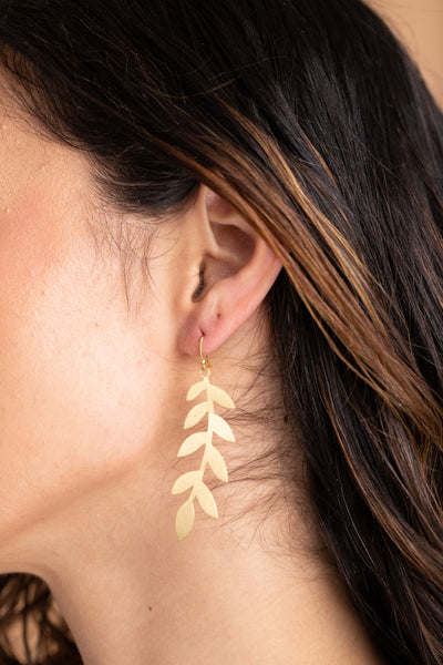 Irene Leaf Cutout Earring