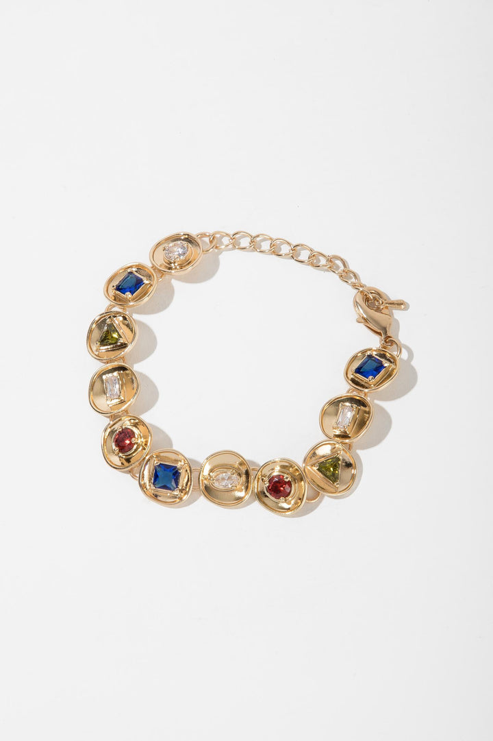 Divine Multi Charm Studded Bracelet