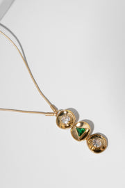 Divine Three Charm Pendant Necklace