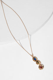 Divine Three Charm Pendant Necklace