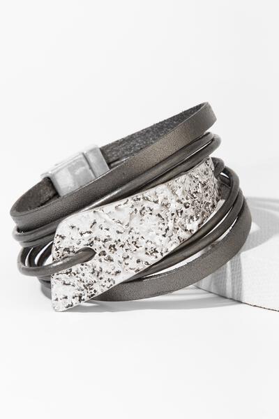 Absolute Zero Leather Bracelet