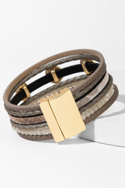 WestMoon Multi Strand Leather Bracelet