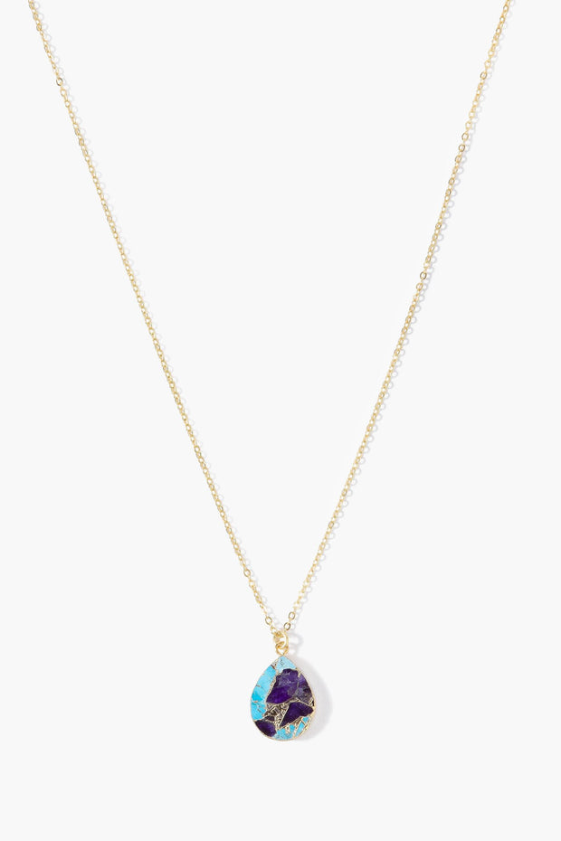 Mojave Pear Shape Gemstone Necklace