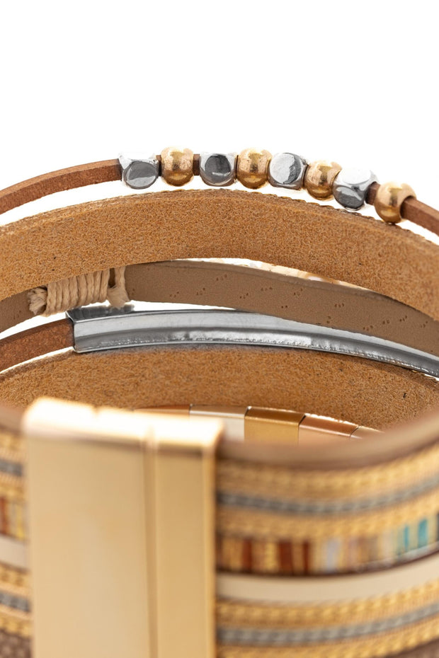 Metallic Beaded Bracelet