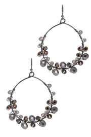 Refreshing Beaded Hoop Earring