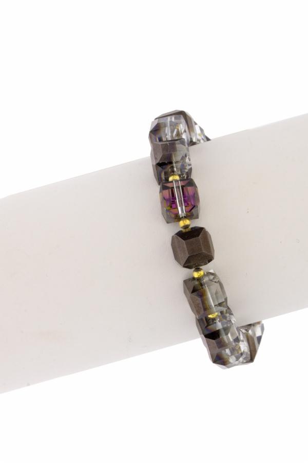 Faceted  Glass Beads Bracelet