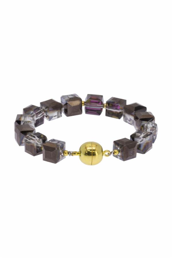 Faceted  Glass Beads Bracelet