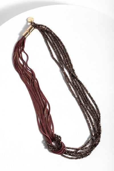 Short Knotted Chain Necklace