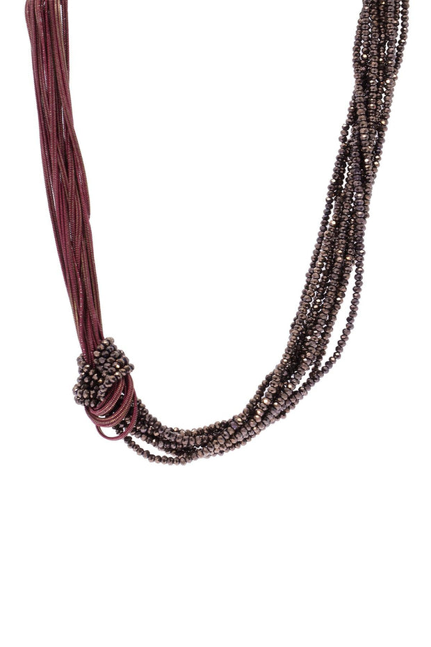 Short Knotted Chain Necklace