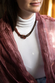 Short Knotted Chain Necklace