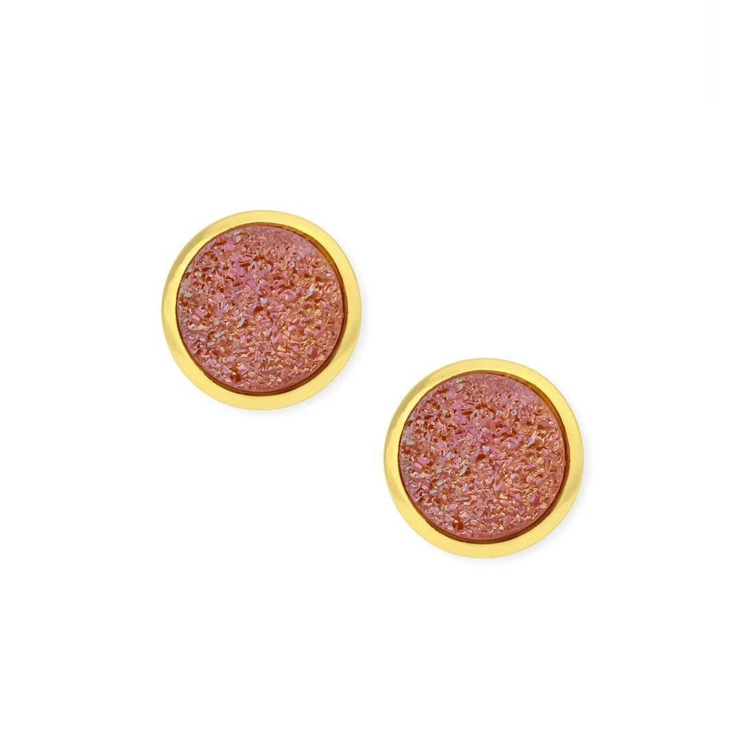 Tiny Druzy Stud Earring