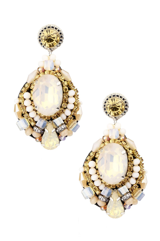 Jeweled Drop Earring