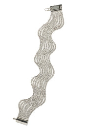 Crystal Wave Rhinestone Bracelet