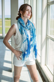 Bandhani Geometric Scarf