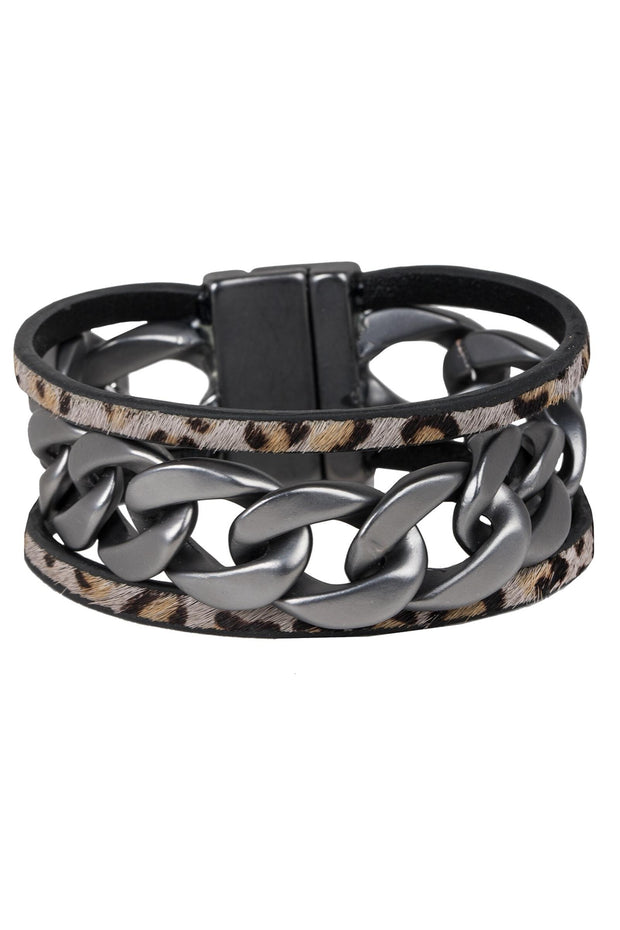 Strongest Link Leather Bracelet