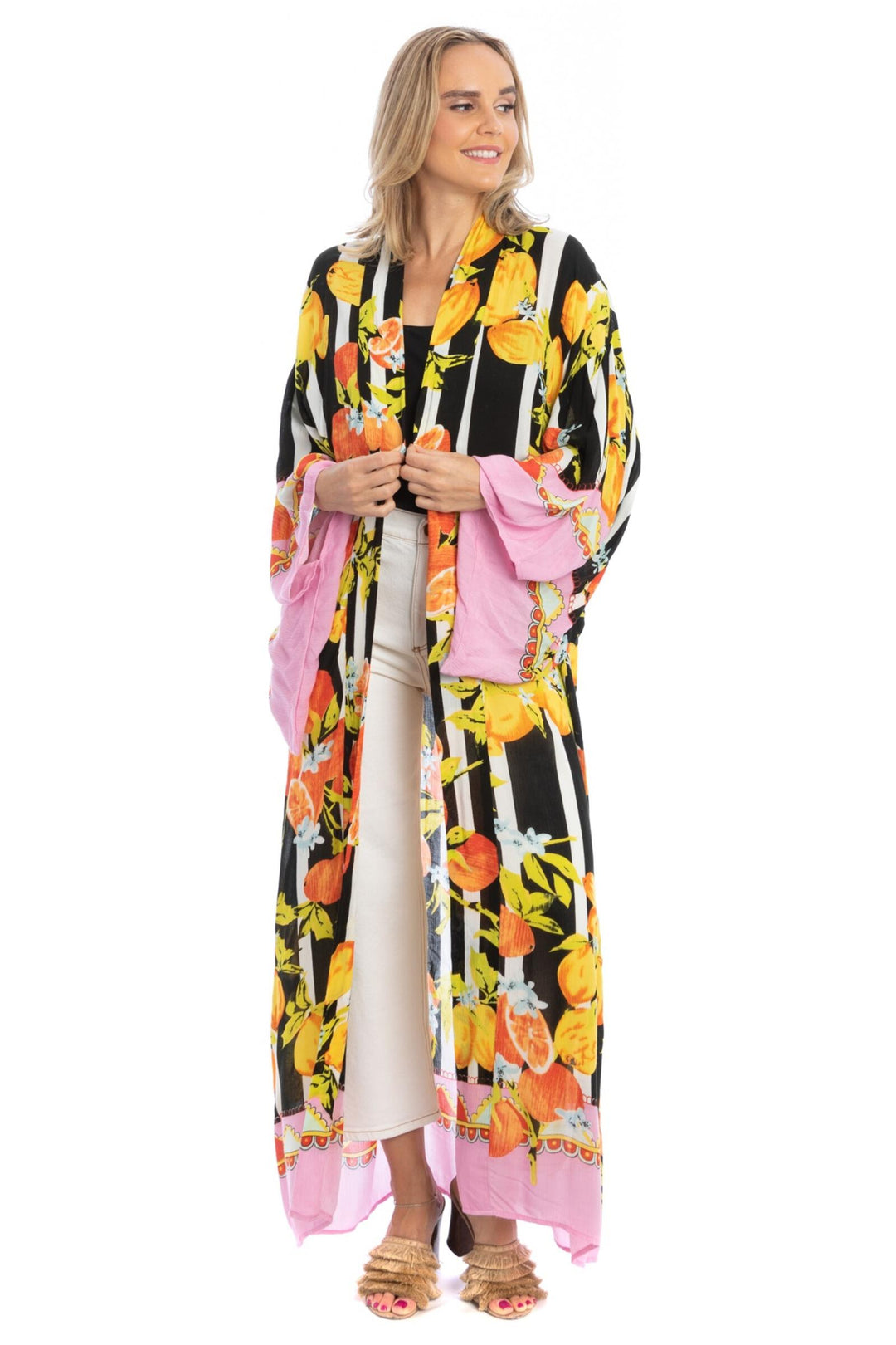 Citrus Motif Kimono