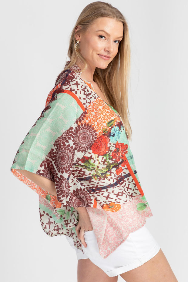 Artsy Twill Weaved Kimono