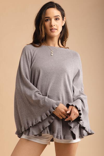 Talia Poncho Sweater
