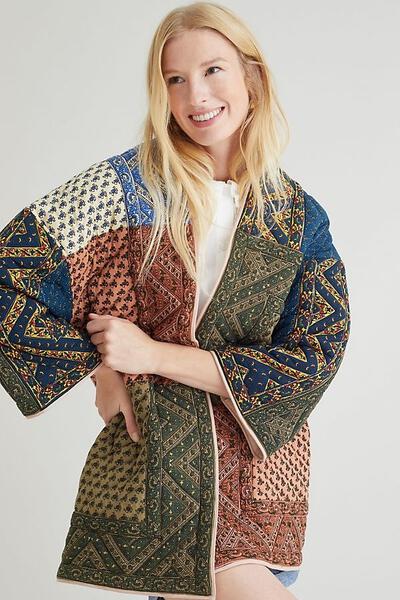 Kantha Quilted Cotton Jacket