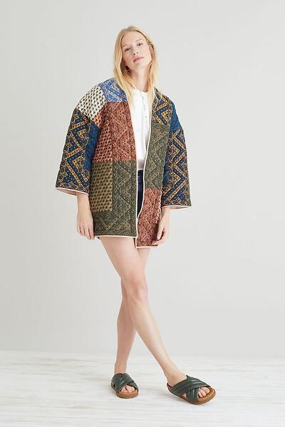 Kantha Quilted Cotton Jacket