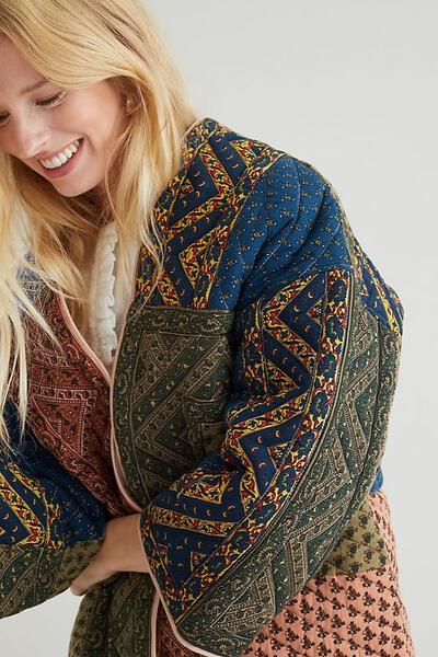 Kantha Quilted Cotton Jacket