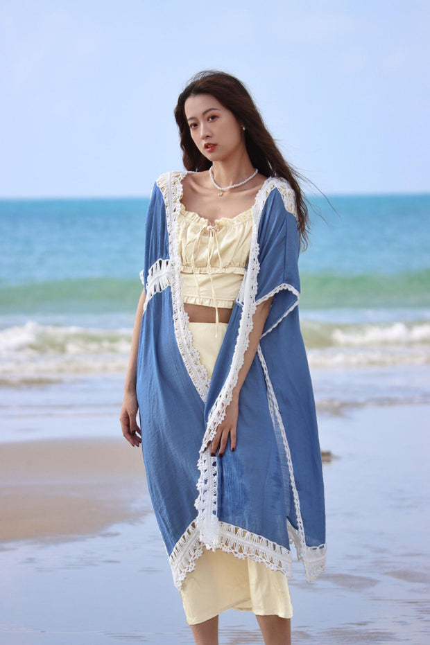 Crochet Detail Kimono
