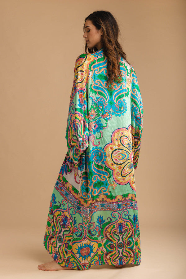 Margo Multi Paisley Print Kimono