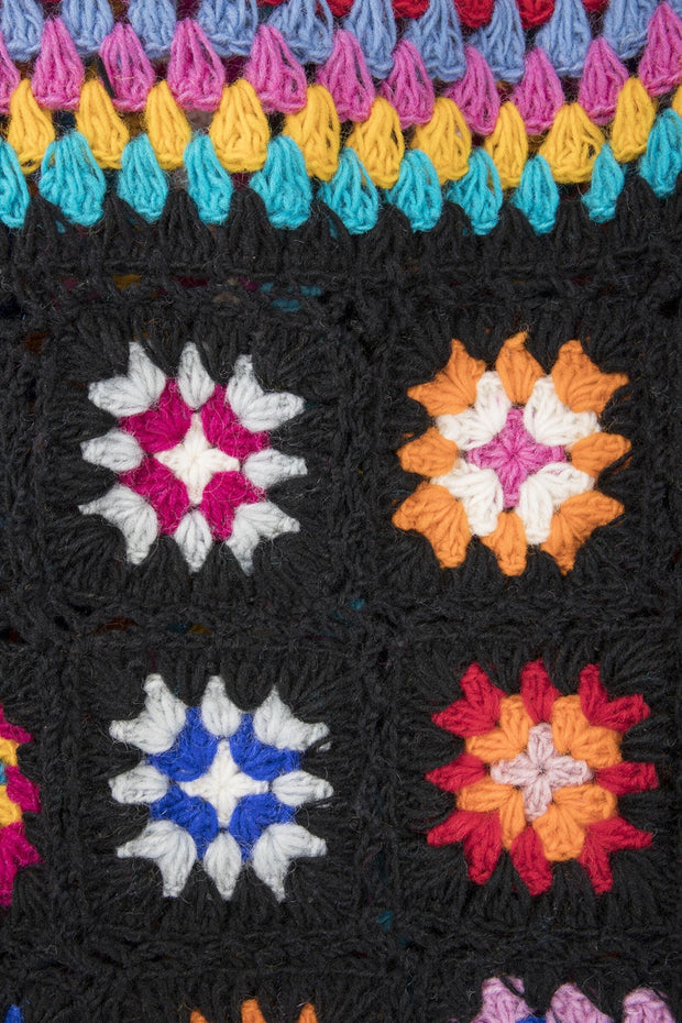 Granny Handmade Fringe Crochet Long Kimono