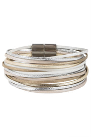 Jolie Metallic Leather Bracelet