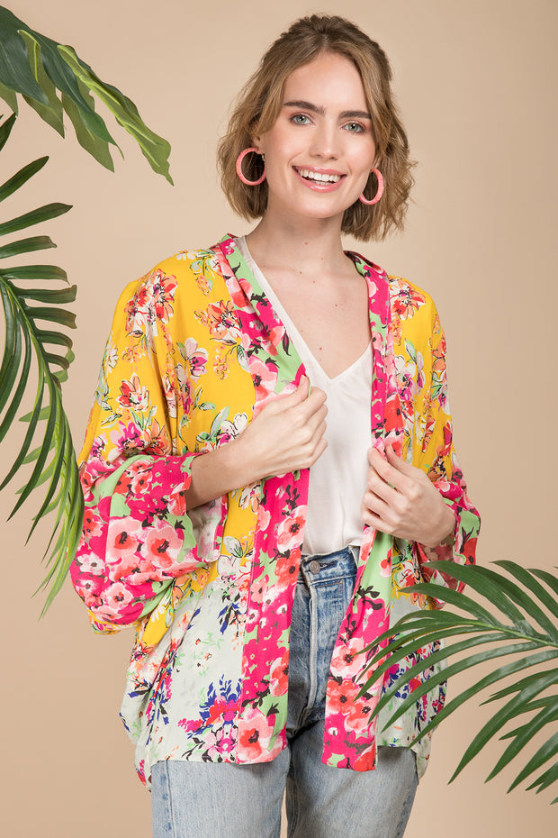 Elma Poppy Floral Kimono