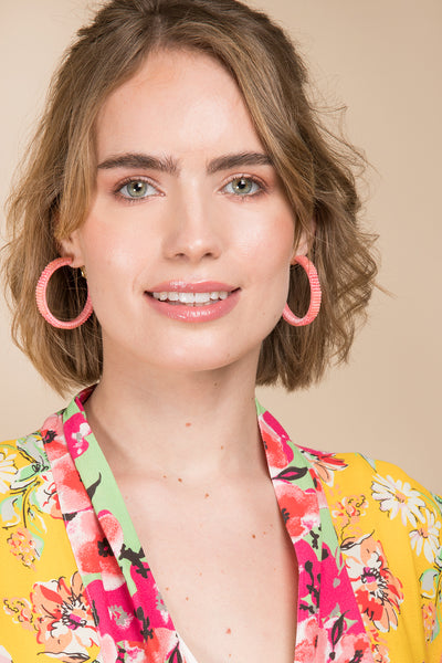 Hang Ten Hoop Earring