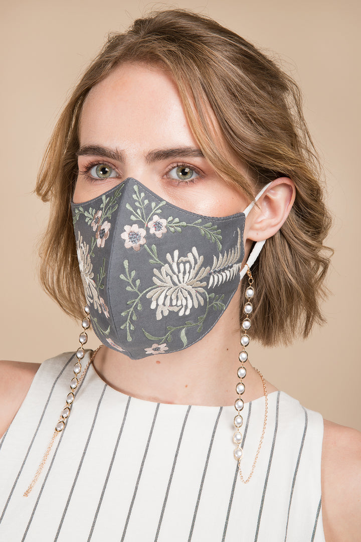 Primavera Embroidered Face Mask