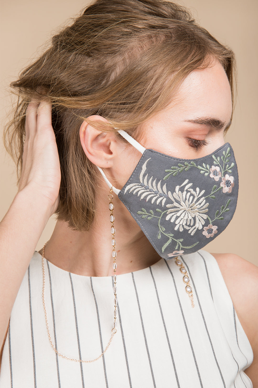 Primavera Embroidered Face Mask