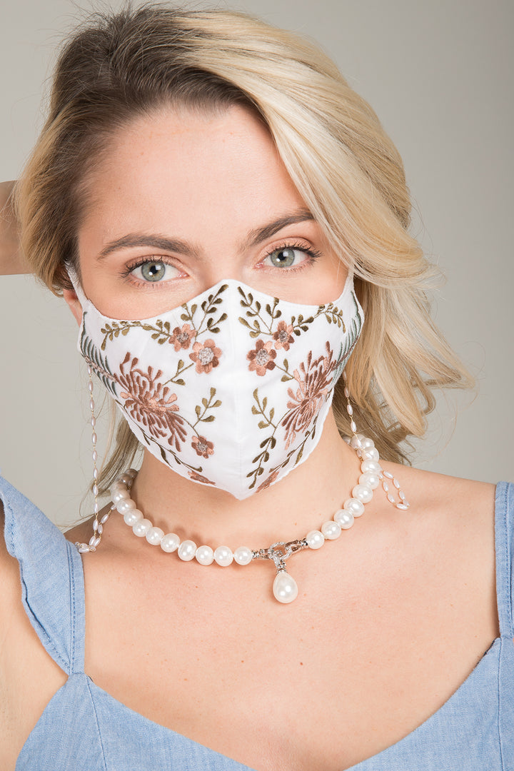 Primavera Embroidered Face Mask