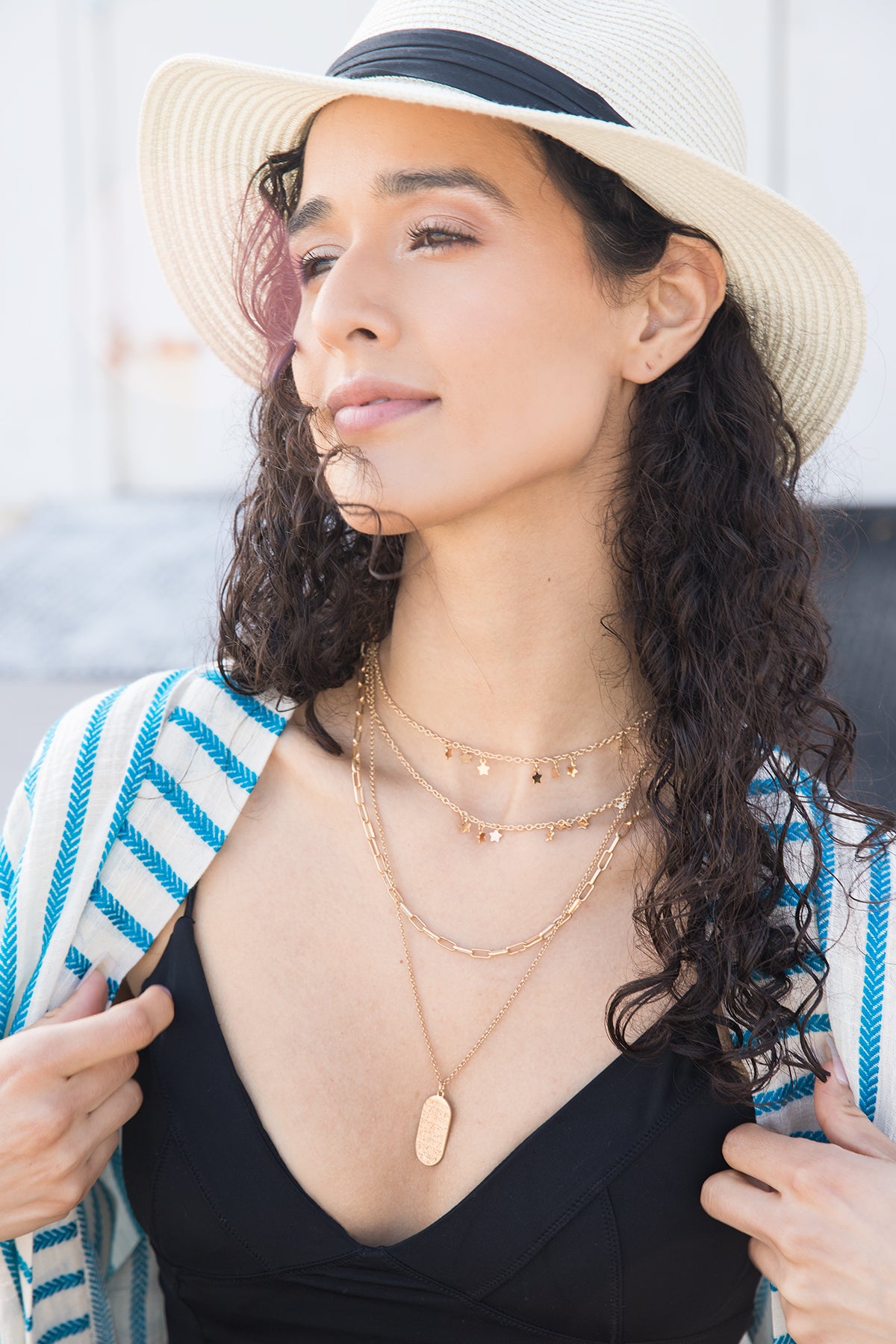 Starletta Layered Necklace – Saachi Wholesale