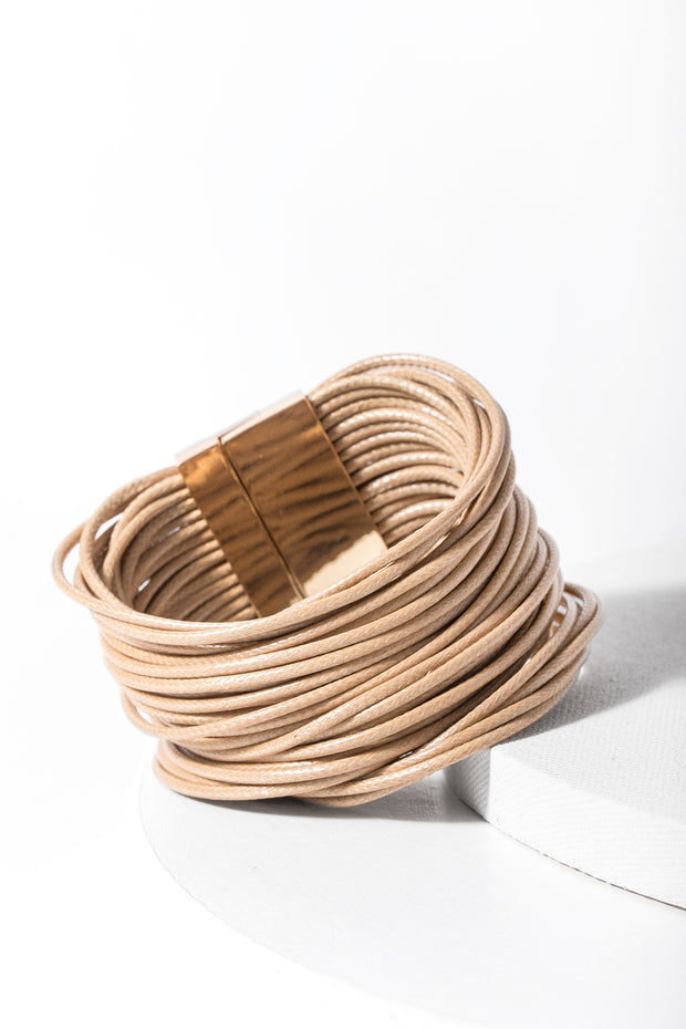 Simple Cord Leather Bracelet