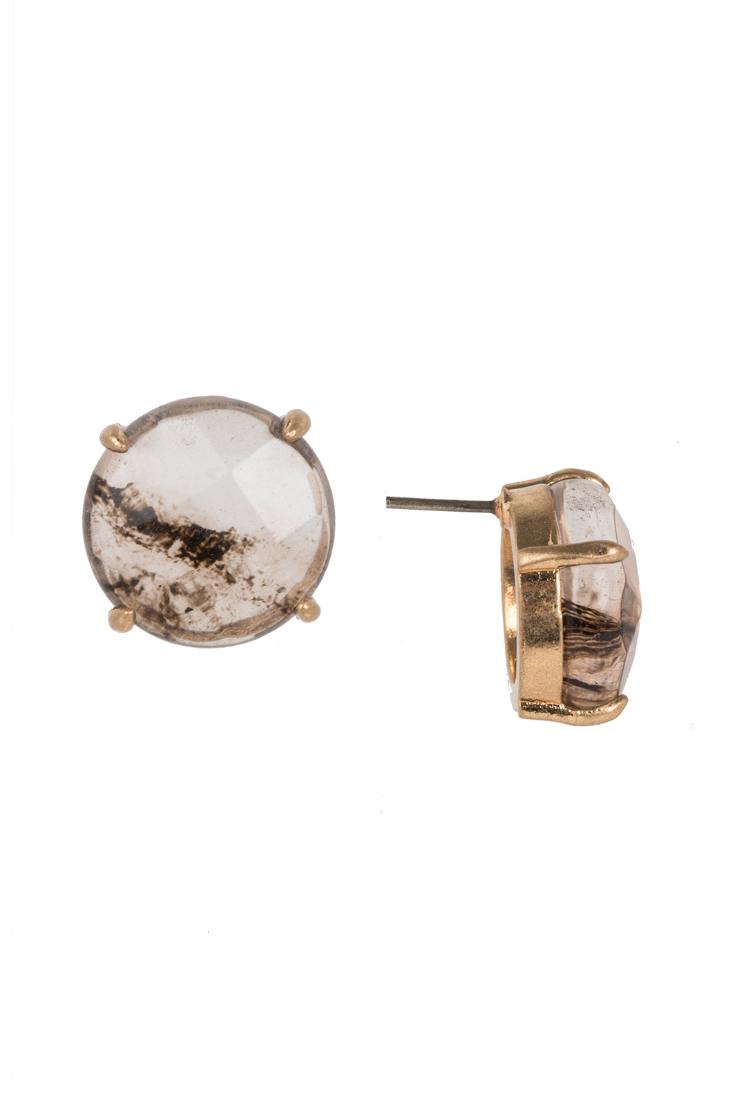 Natural Stone Stud Earring