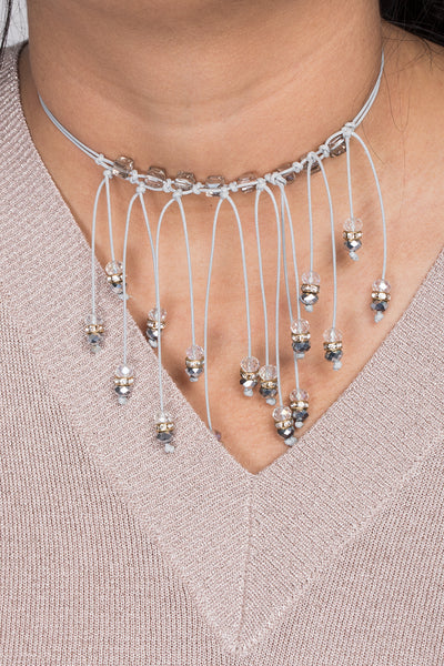 Zelda Beaded Bib Choker