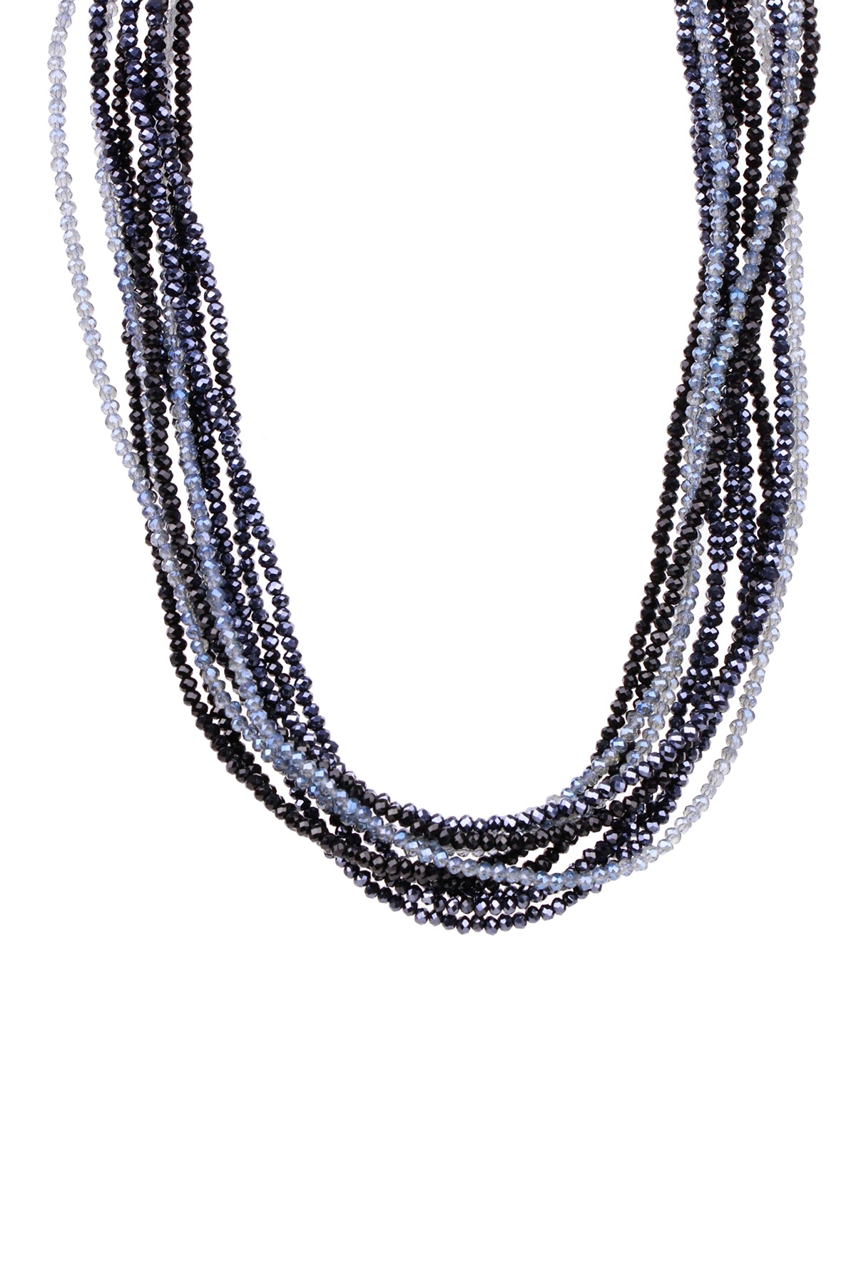 Multi Strand Crystal Ombre Necklace – Saachi Wholesale