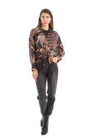 Satin Striped Paisley Shirt ( Pack of 9 )